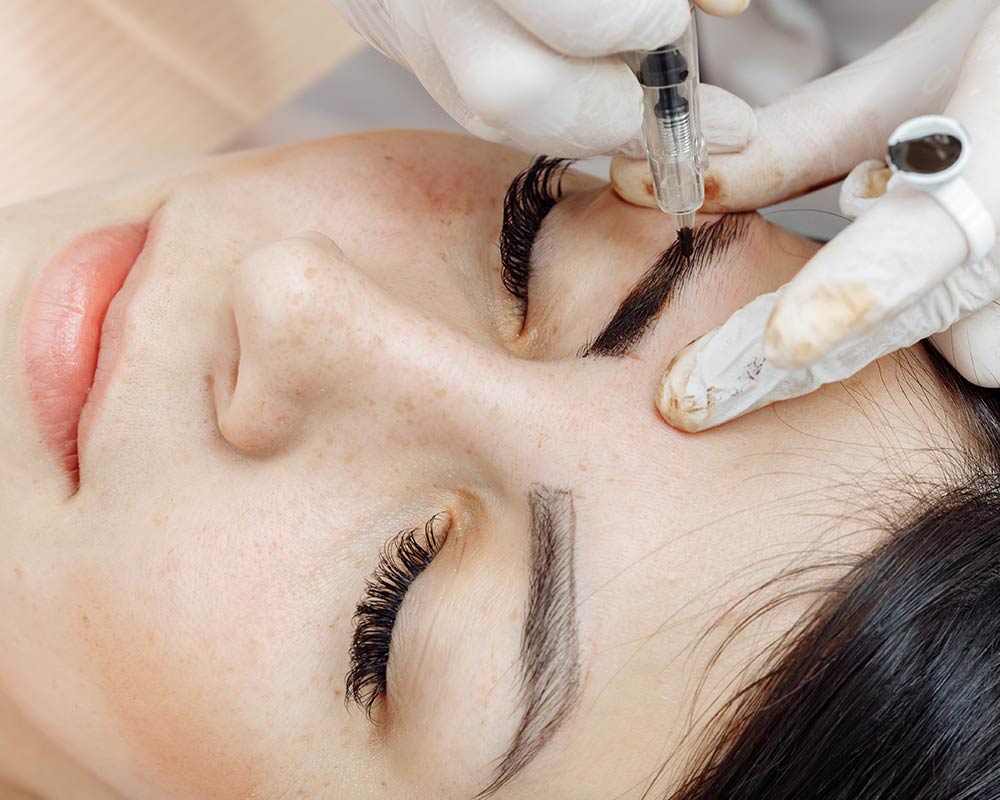 Semi-Permanent ombre powder brow procedure